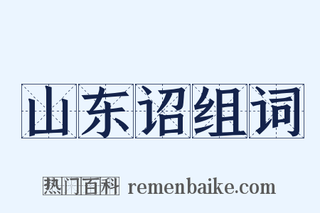 山东诏组词是什么意思的图片